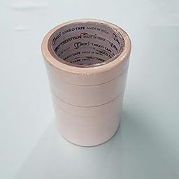 TJIKKO Masking Tape Premium Grade 12 mm width 20 meter length Off White (Set of 12)-image-34