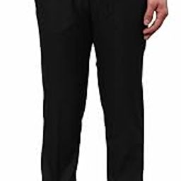 Slim Fit Polyester Blend Solid Pattern Flat Front Formal Trouser-picture-36