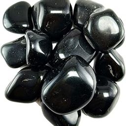 UGALOO 3Kg Black Polished Stone Pebbles/Gravels/Stone Pebbles For Plants Pots & All Purpose Pack [3Kg]-image-1