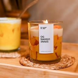 Rad Living OG Mango Shake Scented Candle Clear Glass Scented Soy Wax Candle with Cork Lid Aromatic Fragrance 60Hrs Burn Time | Unique Gift | Home Décor 220gm Pack of 1-image-61