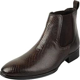 mochi Men's Slip On Closure Boots with Flat Sole-picture-19