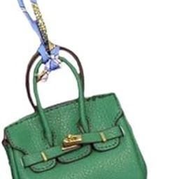 4xCar Key Case Lipstick Bag Cute for Women Girls Portable Mini Handbag Pendant Green-image-34