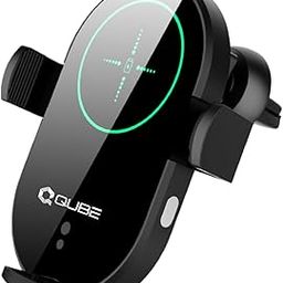 QUBE Lifestyle Qi Enabled Wireless Phone Car dashbord Charger | 15 Watt Fast Charging | Smart Sensor auto clamp | Backlight | Motion Phone Adjust Stand | Pack of 1-19