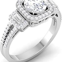 14k (585) White Gold Ring for Women-image-83