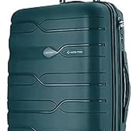 Paris Hard-Sided Polypropylene Check-in Luggage 24 inch | 65cm | 8 Wheels Medium Trolley Bag for Travel | Suitcase (Dark Green)-image-54
