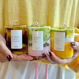 CANDLE_CABINETS Iced Strawberry Matcha Candle, Luxury Scented Candle | Gift for Him, Her, Girlfriend, Boyfriend, BFF, Unique Gifts for Women, Birthday Gifts, Sisters, Friendship Gifts-image-38