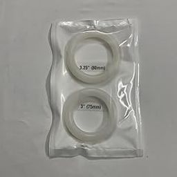 Silicone Ring Passerries75mm and 80mm Diameter, White, 2-Pack for management of Vaginal prolapse-image-38