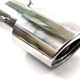 A2D® 16474. A2D® St-3 Stainless Steel Metal Car Silencer Exhaust Muffler Tip Cover Show Buff Chrome with Claw Mechanism for Volkswagen Ameo-22
