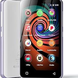 Innioasis 160GB Mp3 Music Player with Bluetooth and WiFi, Portable 4" Touch Screen Android MP4 MP3 Player for Kids with Libby,Audible (Purple)-95