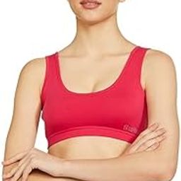 Longies Women's Cotton Non Padded Wire Free Sports Bra Black-picture-45