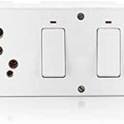 16 amp Extension Board with Individual Switch with 2-16a Switch & 2-16 amp Socket,with Indicator and Heavy Duty 4 Meter 1.5Sqmm Cable for Load Upto 2200w-18
