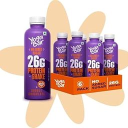 Yogabar 26g Protein Milk Shake, with 26g Protein, No Added Sugar - Ideal for Daily Protein Consumption, Workouts, Sports & more - Pack of 6 (250ml, Double Chocolate)-22