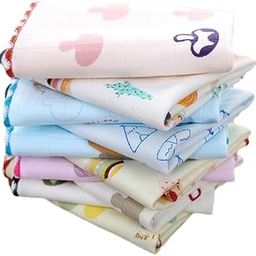 BLENQISH Face Towel Soft Fabric Pure Cotton Highly Absorbent Quick Dry Long Lasting - Napkin (10 x 10 in) Color White - Pack of 6-image-45