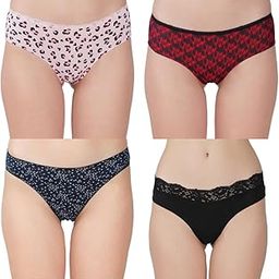 Women?s Premium Cotton Panties | Antimicrobial & Breathable | Everyday Comfort with Amazing Fit | Soft Fabric Innerwear for All-Day Freshness & Hygiene | Bikini | Pack of 4 |-image-68