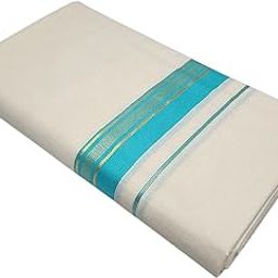 Mens 100's Cotton Double Mundu Pure Cotton Double Dhoti Sides Level Corrected & Finished-image-38