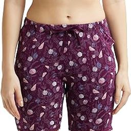 RX10 Women's Micro Modal Cotton Relaxed Fit Printed Shorts with Lace Trim Styled Side Pockets (Prints May Vary)-picture-6