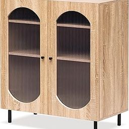 Rocco Stellar Multipurpose Storage Cabinet for Living Room, Kitchen, Office, Sideboard (Oak, Medium Size)-image-59