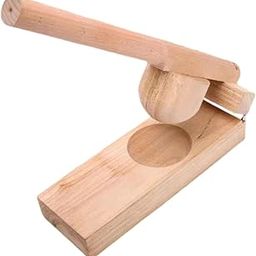 UJEAVETTE Wood Mochi Maker Multifunctional Dough Pressing Tool for Pastry Home Camping Wood 8CM-picture-24