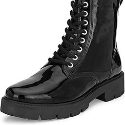 Women's Faux Leather Ankle Lace Up Formal Chelsea Boots-picture-28