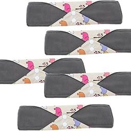 Bnf® 5Pcs 11.8 inch Washable Bamboo Cloth Menstrual Sanitary Pads Bamboo Charcoal|Health & Beauty | Health Care | Feminine Hygiene | Other Feminine Hygiene-image-0