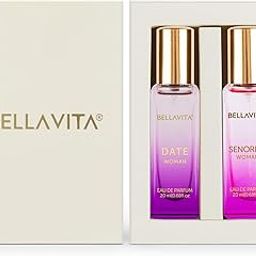 BELLAVITA Date & Senorita Woman Perfume Combo with Jasmine, Vanilla, Lotus & Musk | EDP Fragrance Scent, Pack of 2, 20 ml Each-3