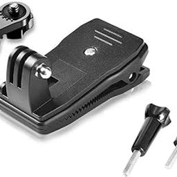 Action Pro 360 Degree Rotary Clip Clamp Mount Backpack Clamp Mount Hat Mount Compatible with GoPro Hero 13 12 11 10 9 8 7 6 5 4 3+ 3 Sony SJCAM YI EKEN-image-17