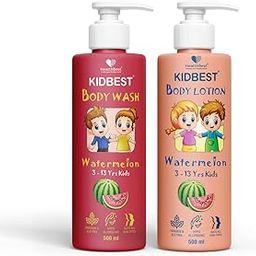 HealthBest Kids Body Lotion 500ml & Body Wash 500ml Combo | Gentle Daily Skin Care for 3-13 Years | Nourishing & Hydrating Formula | Deep Moisturization & Cleansing | Tear, Paraben, SLS Free-image-63