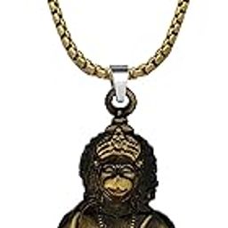 Solid Brass Hanuman Ji Pendant Necklace – Powerful Hindu God Talisman for Men & Women – Energy & Devotion-Spiritual Gift for Strength and Courage--image-18