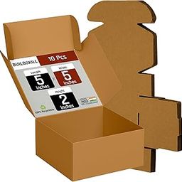 Buildskill Mailer Cardboard Box for Packing, Packing Material, 5"X5"X2" corrugated box for packing, Suitable E-commerce Shipping, Recycled Material, Ideal for Product Packing (Pack of 10)-image-25