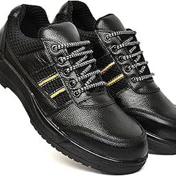 Men's Real Leather Sport Safety with Steel Toe Light Weight Industrial Safety Shoes for Men-image-40