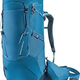 Unisex Blue Aircontact Core 60+10L Rucksack with High-Capacity and Superior Ventilation for Multi-Day Hiking | Trekking | Mountaineering-image-45