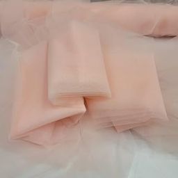 BK Mart Women's Net Fabric Cloth Net for Decoration and Craft (33-Peach_20 MTR)-image-45