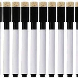 KRYTONE.Fx�Black Magnetic Whiteboard Pen Erasable Marker Office School Stationery Supplies Whiteboard Dry Wipe Pen Erasable Marker (10 BLACK)-picture-26