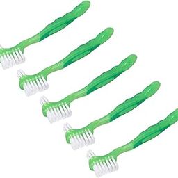 False Teeth Brush, Soft Hair Dirt Removal Safe Ergonomic Denture Brush for Elderly for Daily Life-22