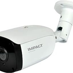 IMPACT BY HONEYWELL 5MP high Resolution Bullet CCTV Camera I AHD 4 in 1 Outdoor Camera I 3.6MM Lens Up to 20M IR Distance I Soft OSD Controller I Made in India I Metal Housing-White, (I-HABC-5005PI)-5