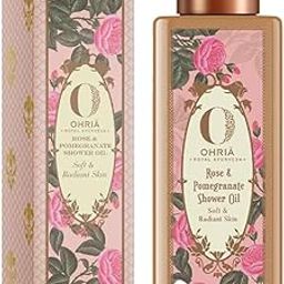 Ayurveda Rose & Pomegranate Shower Oil - Calming & Hydrating Bath Oil with Almond, Apricot & Shea for Soft, Radiant Skin - 50 ml-image-43