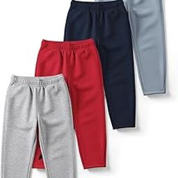 HELLCAT Trendy Solid Cotton Blend Regular Fit Track Pant for Boys - Pack of 4-image-44