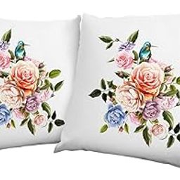 Mojolo Kingfisher Theme Cushion Cover (12x12 Inches)(Pack of 2)-image-78