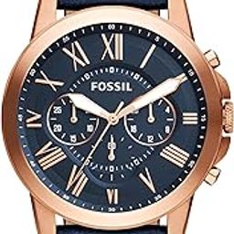 Men Leather Analog Blue Dial Watch-Fs4835Ie, Band Color-Blue-53