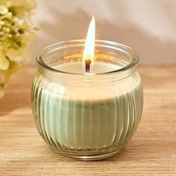 Home Centre Colour Refresh Sea Breeze Scented Ribbed Jar Candle-image-12