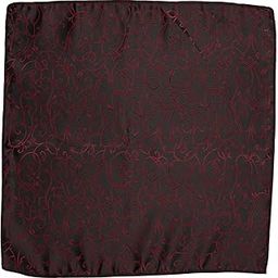 Paisley Burgundy & Black Microfiber Pocket Square For Men-picture-37