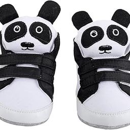 BabyMoo Panda Comfortable & Breathable Baby Booties|Cozy Fleece Infant All Seasons Footwear Black Casual Baby Boy and Baby Girl Booties Age 9-15 Months-image-19