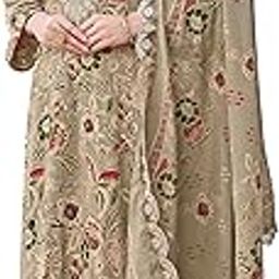 Pure Viscose Rayon Discharge Foil Printed Fancy Embroidered Daman Lace Suit Dress Material with Unstitched Rayon Bottoms and Cotton Embroidered Dupatta-image-43