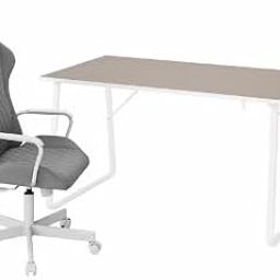 METOD Huvudspelare/Matchspel Gaming Desk and Chair, Beige/Light Grey (Beige/Light Grey)-picture-13