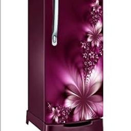 Ruby Décor Decorative Beautiful Purple Flower Design Sticker Refrigerator Door Sticker PVC Vinyl Fridge Wrap Sticker for Home (120 cm x 60 cm or 48 X 24 Inches)-image-8