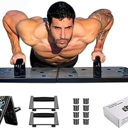 ALYV 15-in-1 Smart Push-Up Board – Foldable, Ergonomic, Color-Coded Chest Workout System with Anti-Slip Handles for Exercises | Full Body Strength Training for Men & Women | Home Gym Equipment-17