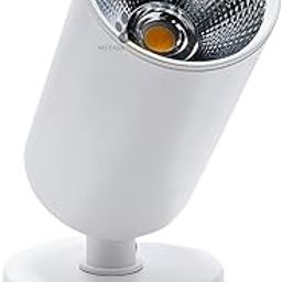Mufasa 10 Watts White Body Chrome Reflector LED Spot Light/Focus Light/Torch Light (for Wall or Ceiling Mount) (Warm White Output)-image-116