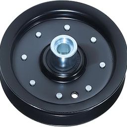NIDAIFEI 604219 Flat Idler Pulley Replaces 604219 31406075F Compatible with Hustler Mower Deck 4'' Flat Dia. 1/2'' Bore-image-97