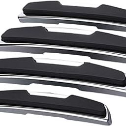 Car Door Edge Protection Guard Compatible with Glanza All 2022-2024 Onwards Models of Toy-OTA Car Safety Anti Dent Anti Scratch Guards, Universal Fit Silicone Polymer, Black (Set of 4) | Rubber-13