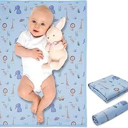 Vegan Leather Baby Changing Mat - Wipeable Portable Changing Pad, Foldable Travel Changing Mat for Baby, Newborns Toddlers Shower Gifts (Animal,20"*28")-image-85